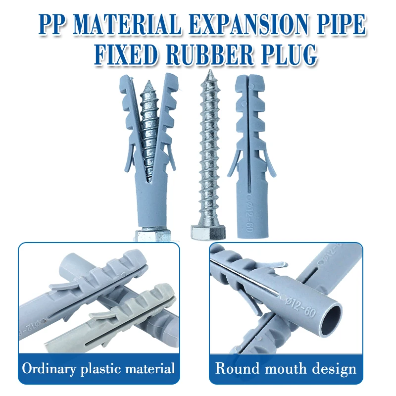 20 комплектов пластиковых Расширительных винтов с головой акулы серая