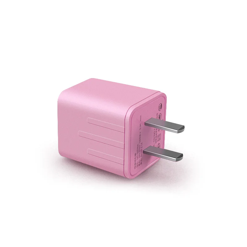 США розовый разъем USB зарядное устройство Быстрая зарядка для телефона адаптер