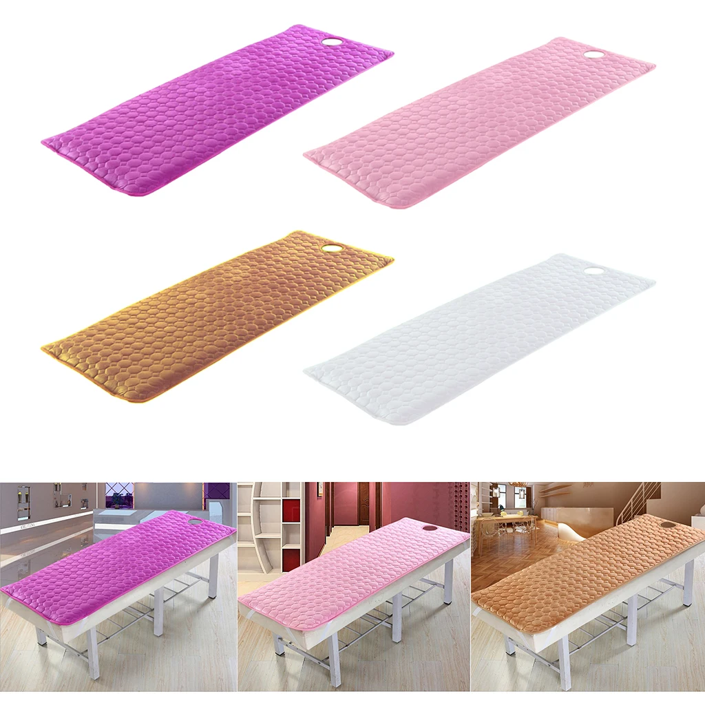 

Anti Slip Beauty SPA Salon Massage Bed Mattress Sheet Fitted Cover Pad Mat With Face Hole for Salon SPA Sauna Use - 190x70cm