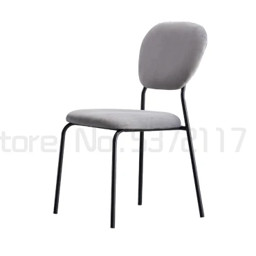 

Household modern dining chair simple iron Anji chair dining table chair restaurant back chair negotiation chair