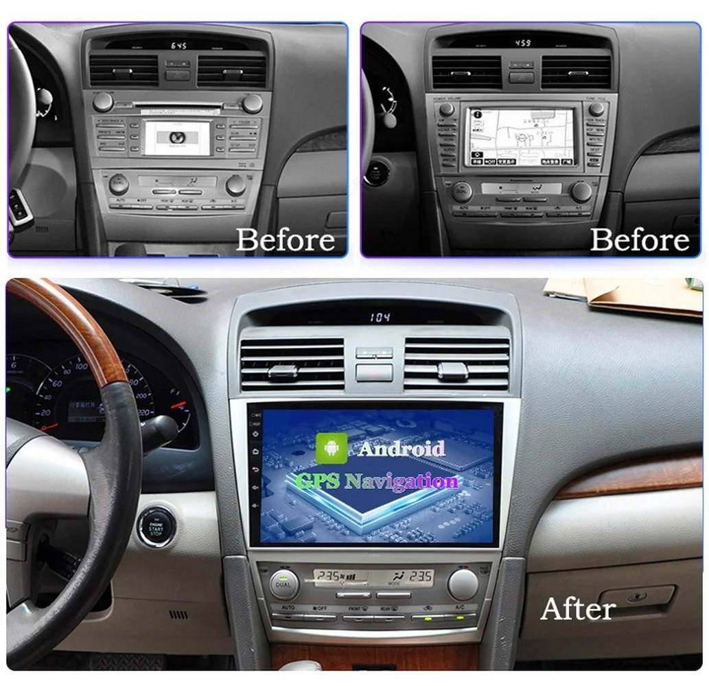 4G + 64G Android 10 0 Автомобильный GPS-навигатор для TOYOTA CAMRY 2007-2011 Авто A/C автомобильное
