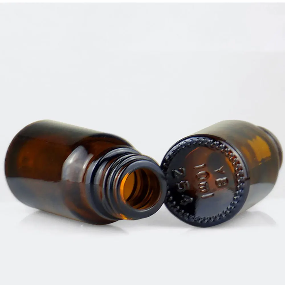 

20pcs 5ml Glass Essential Oil Bottles Cosmetic Storage Container Brown Bottles