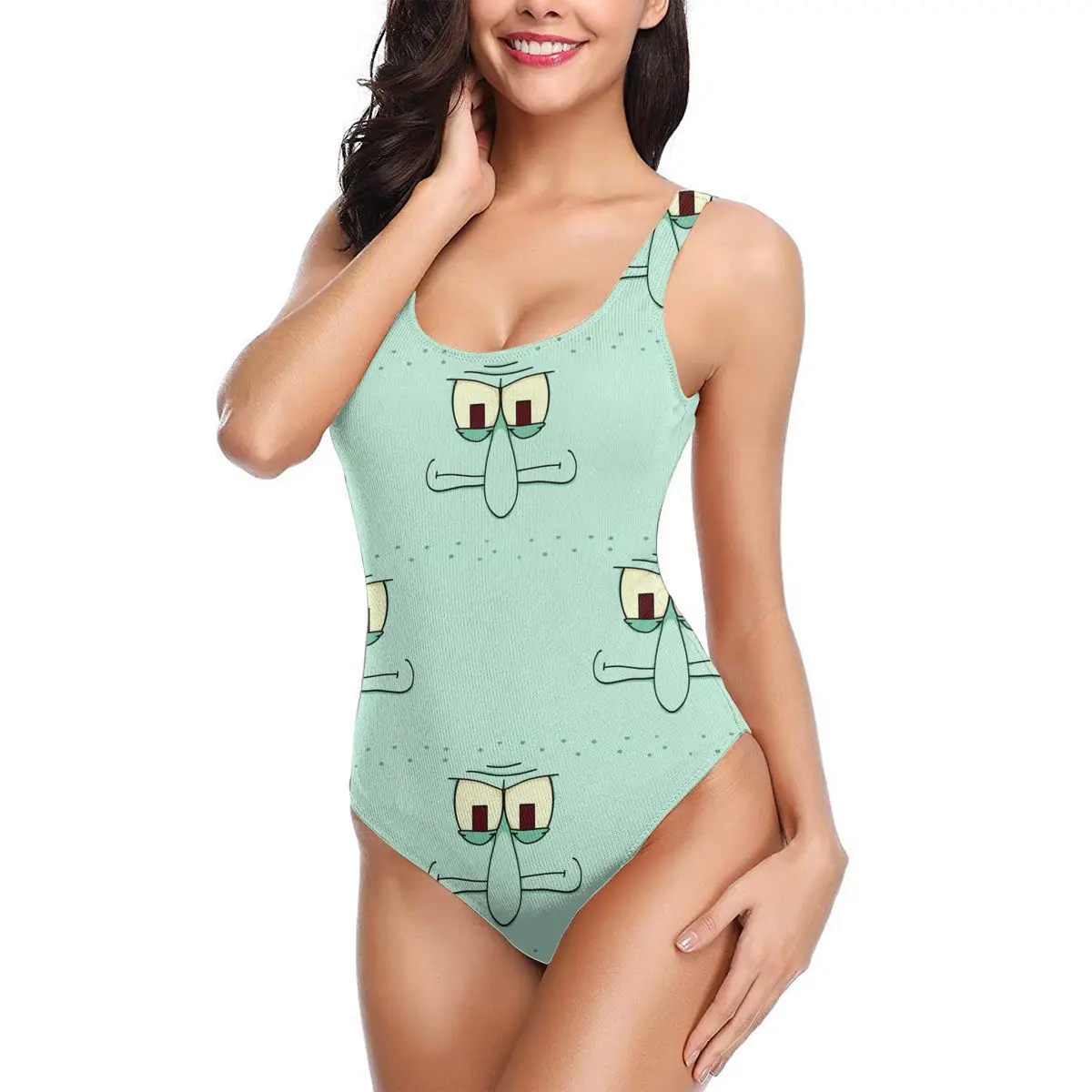 

Bikini Sponge Patrick Squarepants sexy 2021 Women Swimsuit high Waist women's top Anime Cartoon Women Beach wear