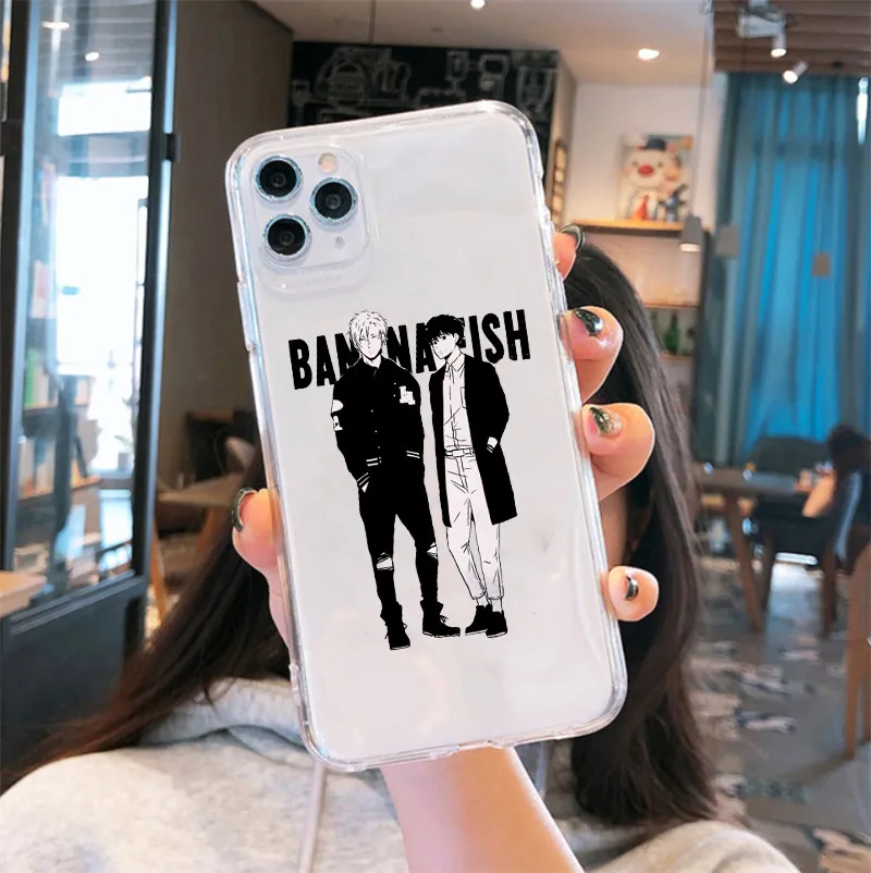 new phone case for iphone 13 12 11 pro xs max x xr 6s 7 8 plus se2 soft silicone clear coque funny japan anime banana fish cover free global shipping