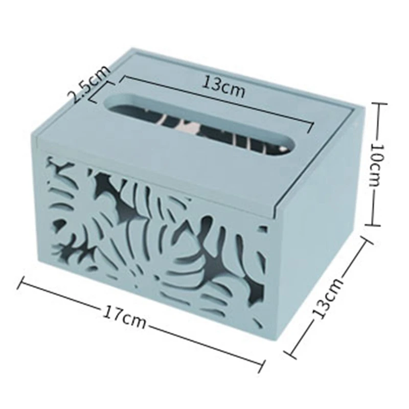 

Nordic Simple Wooden Hollow Tissue Box Toilet Paper Storage Tissue Box Home Creative Living Room Bedroom Restaurant