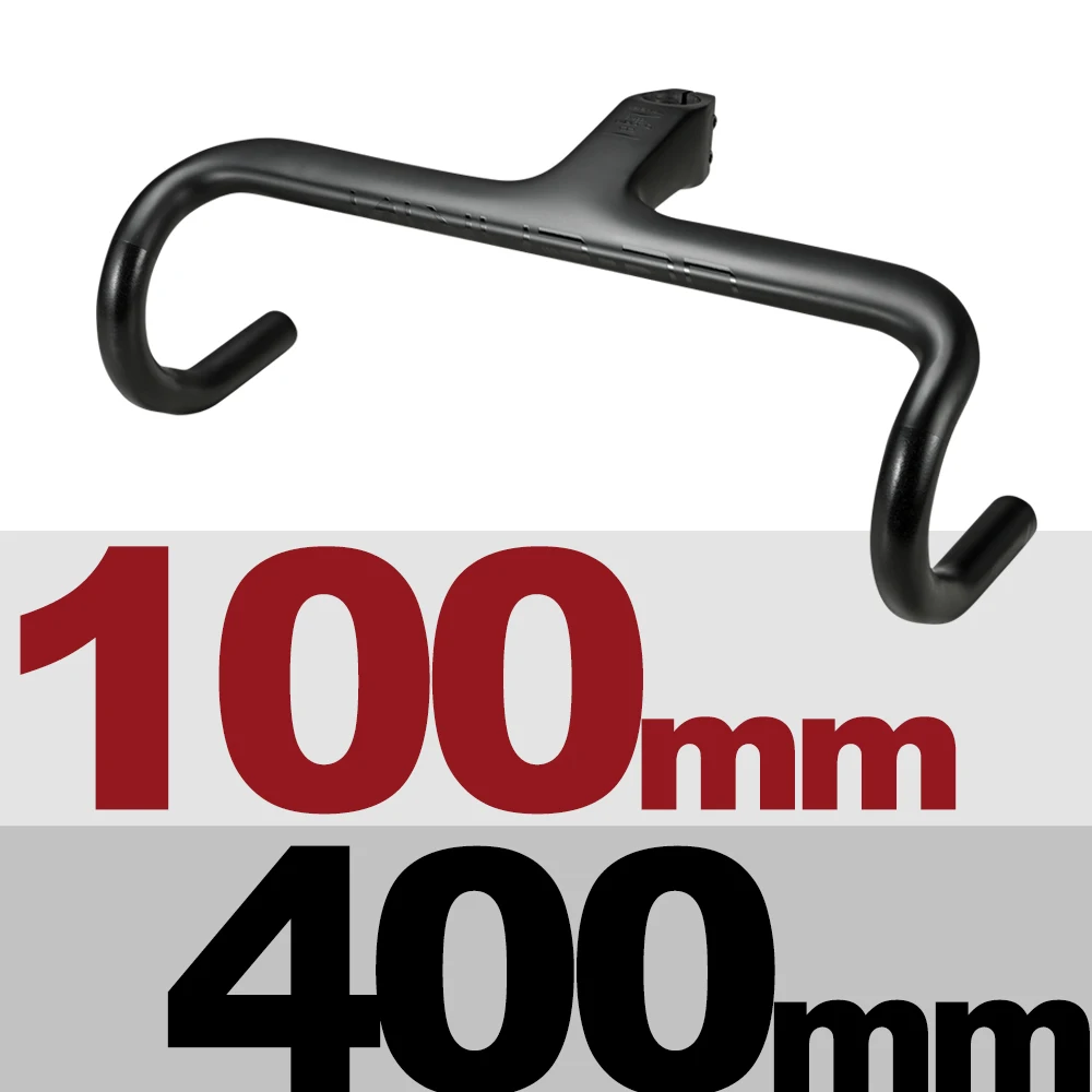 400x100-Matt OG-EVKIN HB-001 AERO Одна деталь Руль 28,6 мм Интегрированный руль матовый руль для шоссейного велосипеда 400/420/440 Титан руль велосипеда - Цвет: 400x100-Matt