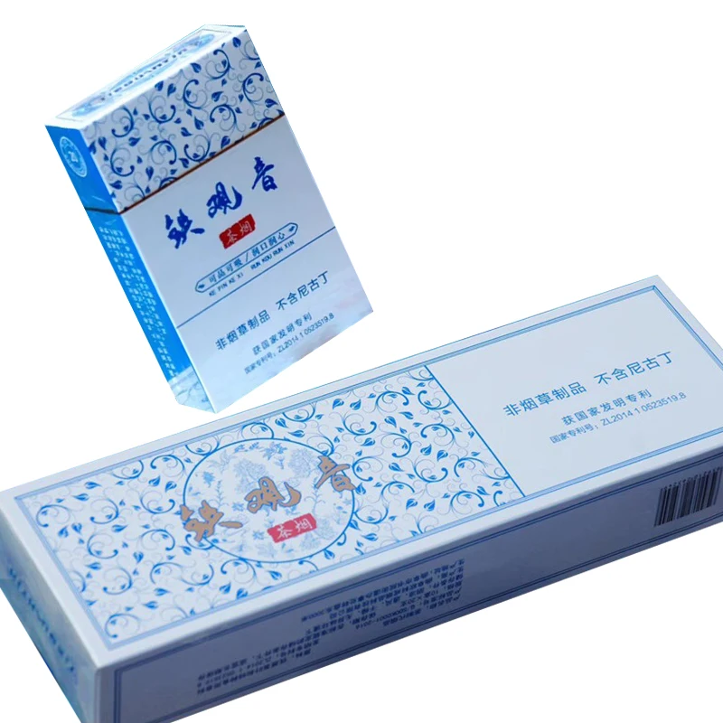 Травяной травяной чай Oolong черный тонкая сигарета для броска курить 100% без табака