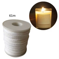 1 roll 200 feet 61m candle wicks cotton candle wicks core candles making tool for diy soy paraffin white woven coil candle wick