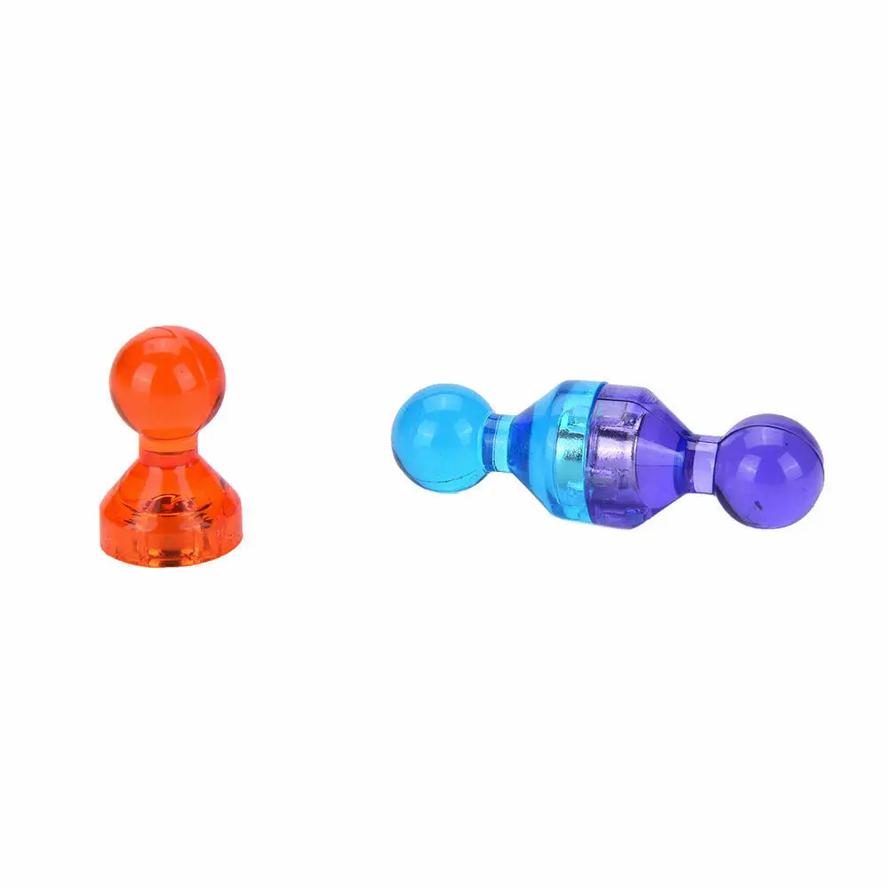 

7/14pcs Transparent Pushpin Magnetic Pushpin Refrigerator Sticker Pushpin Bulletin Board Marker Message Stand Office Supplies