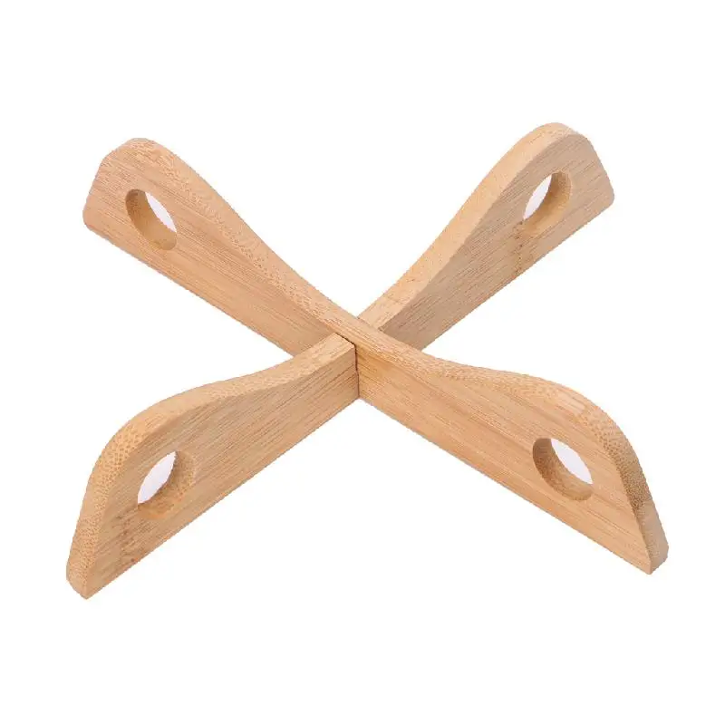 2020 Новый 1 шт. бамбуковый термостойкий Коврик Для Сковороды Съемный держатель для