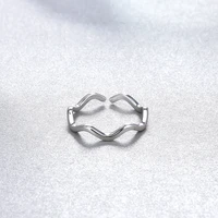 s925 silver open ring ladies fashion personality ring silver jewelry creative ring tail ring leisure