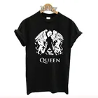 Футболки с рисунком Queen band, женские футболки с принтом, летняя Эстетическая футболка Freddie Mercury, подарок для женщин и девушек, топы, футболки