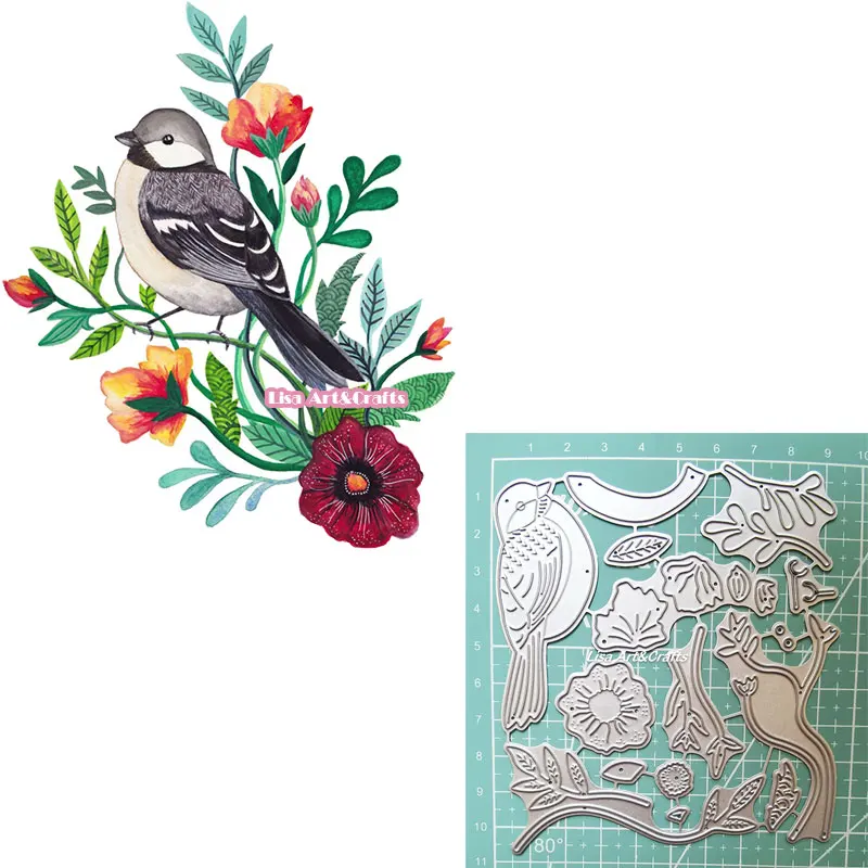 

Flower Bird Metal Cutting Dies 2021 New Diy Mould Scrapbooking Paper Making Embossing Tools Die Cuts Craft Dies Cuts Well