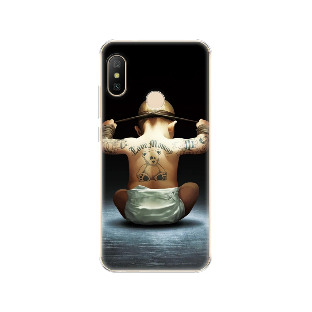 Силиконовый чехол для xiaomi MI A2 LITE с полной защитой мягкая задняя крышка из ТПУ