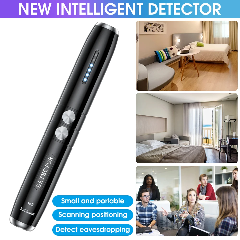 Multi-function Detector Mini Camera Bug Finder Gadget Portable Anti GPS Car Tracking Scanner Wireless RF Signal | Безопасность и