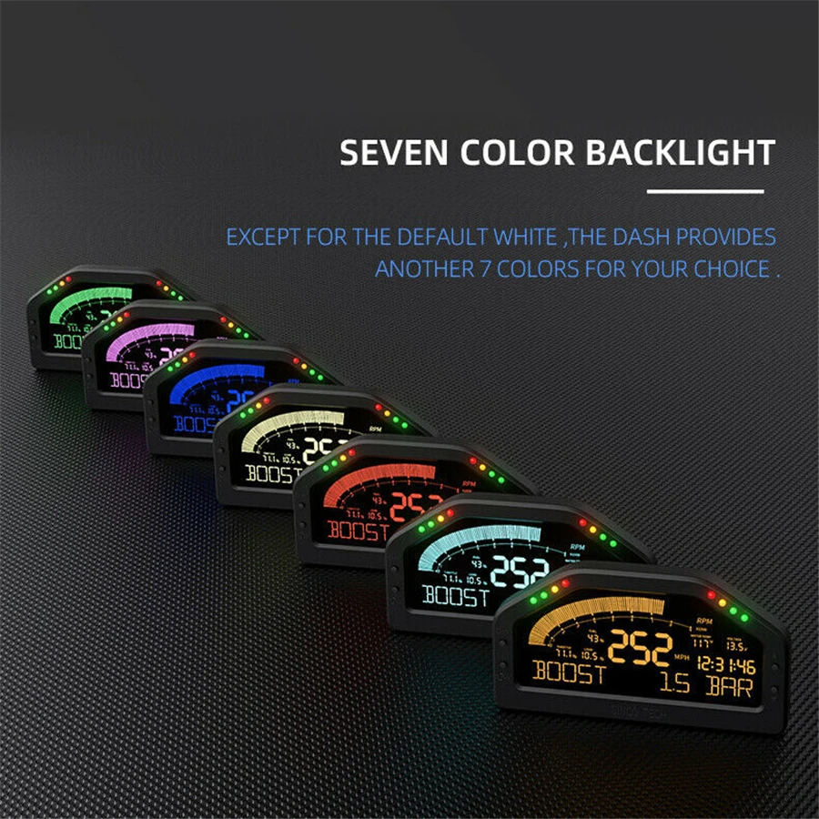 Автомобильная гоночная приборная панель Цифровой дисплей манометр полный