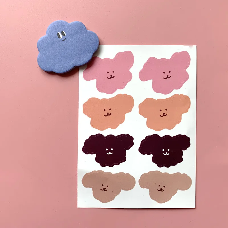

INS Cute Puppy Sticker DIY scrapbook journal diary happy plan phone computer gift sealing decoration sticker