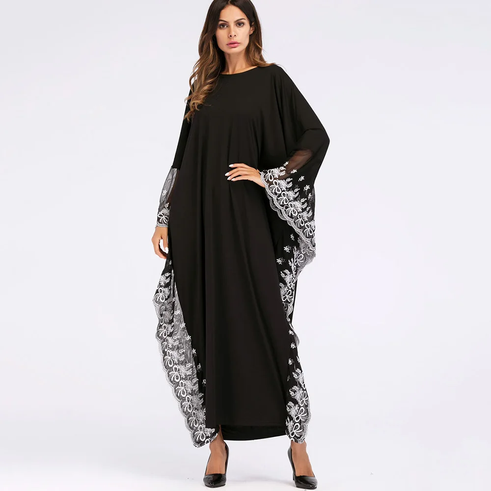 Женское мусульманское длинное платье Abaya турецкое кимоно в Дубае модные вечерние