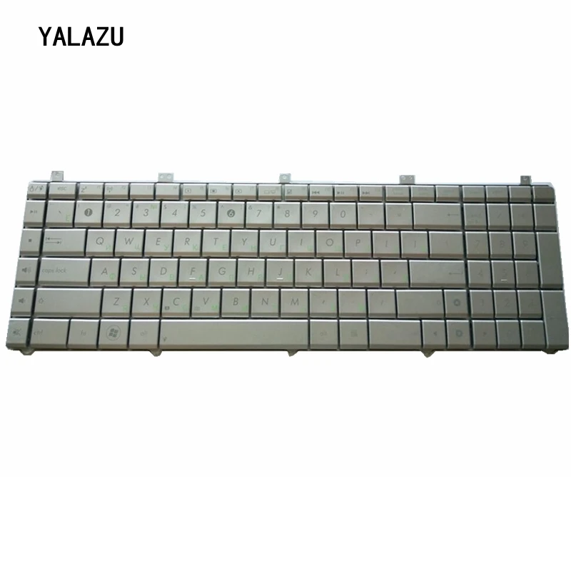 Новая Серебристая клавиатура с русской раскладкой для ноутбука Asus N55 N55S N55SL N55SF N55X