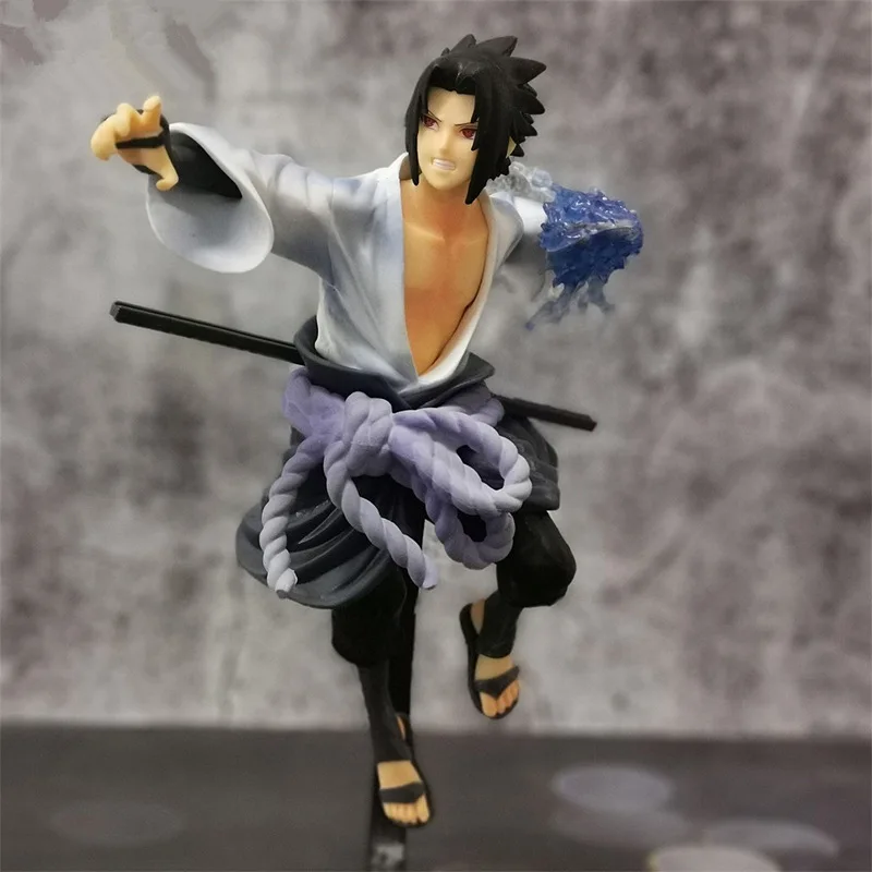 Около 24 см фигурка Наруто uchiha sasuke Боевая версия sasuki figma модель игрушки собирают