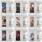 Декор на дверь HD, японское аниме, самоклеящаяся водостойкая наклейка на дверь, постеры, настенные наклейки, наклейки