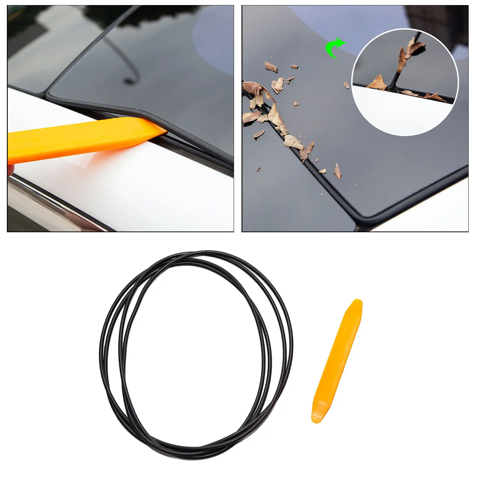 

Windshield Windproof Guard Weatherstrip Kit for Tesla Model 3 Waterproof