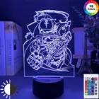 Манга Алхимик; Ботинки в стиле Эдвард Элрик рисунок Ночной светильник Led Цвет меняется дети Спальня декоративный ночной Светильник Usb стол 3D лампа