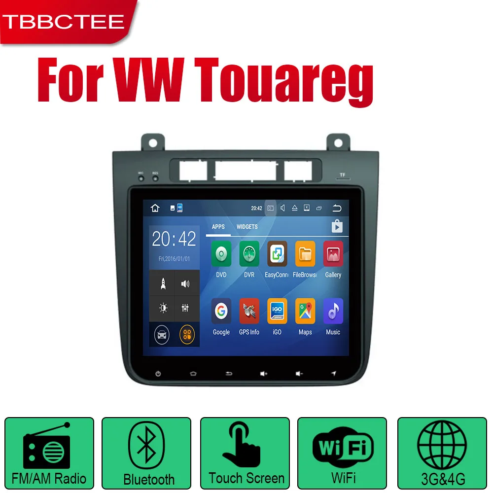 Standard machine TBBCTEE Авто плеер gps навигация для Volkswagen Touareg 2010~ автомобильное мультимедиа андроид экран системы радио стерео - Цвет: Standard machine