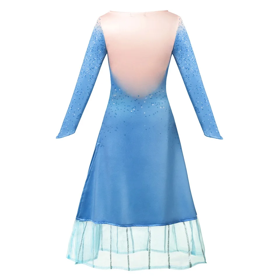 INLOVILL/новый комплект одежды принцессы Эльзы из 2 предметов платье с длинными
