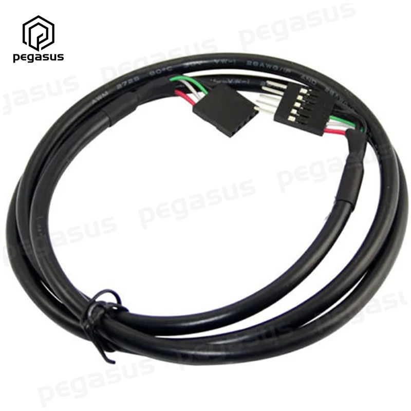 1 метр DuPont 2 54 5-контактный USB IDC разъем материнской платы штекер-гнездо