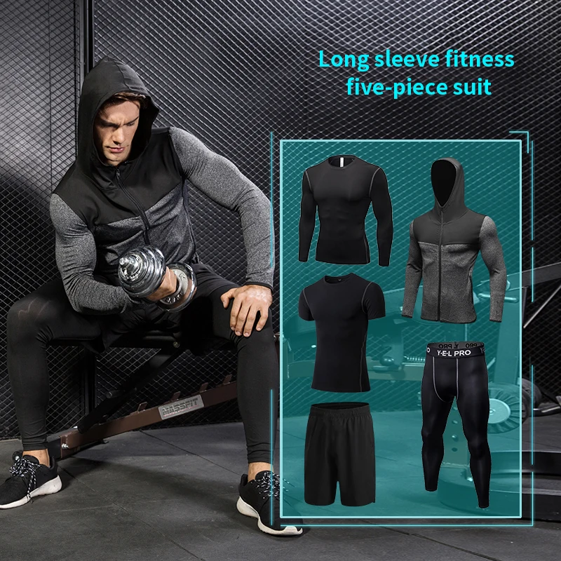 Горячая Распродажа: 5 шт. спортивный костюм для фитнеса колготки из дышащего