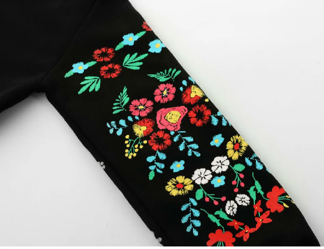 Винтажный 2019 осенний женский облегающий цветочный принт миди толстовки платья