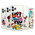 Рождественский Прозрачный чехол для Apple iPhone 13, 12, 11, mini, 8, 7, 6S, 6, XS, XR, X, 5