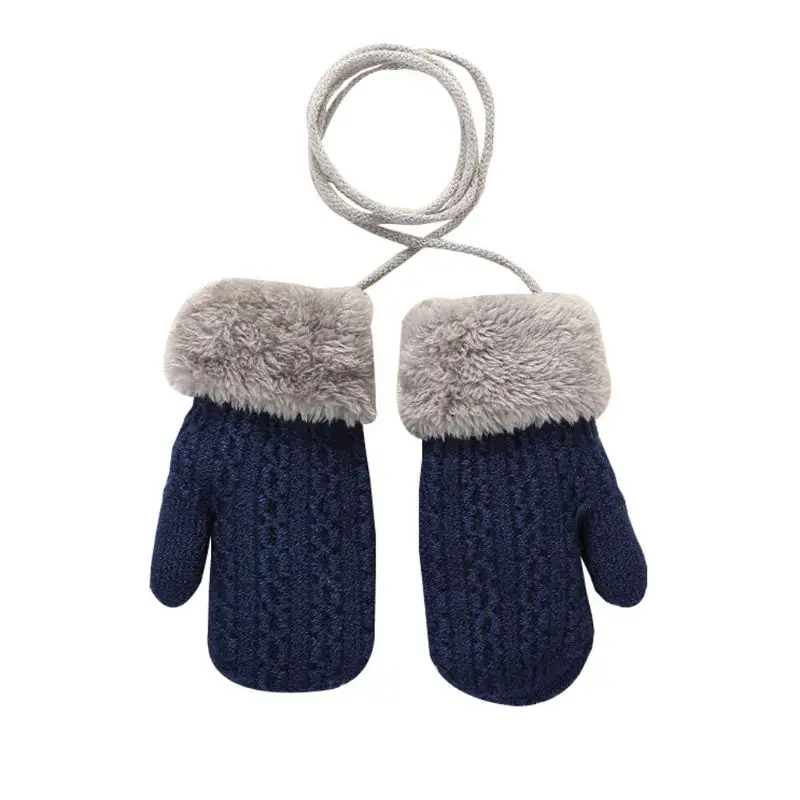 

Toddler Cute Gloves Baby Girls Boys Outdoor Winter Patchwork Keep Warm Mittens