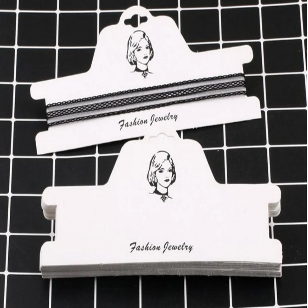 

100pcs Fashion Jewelry Necklace Kraft Display Card Package Cards Tags