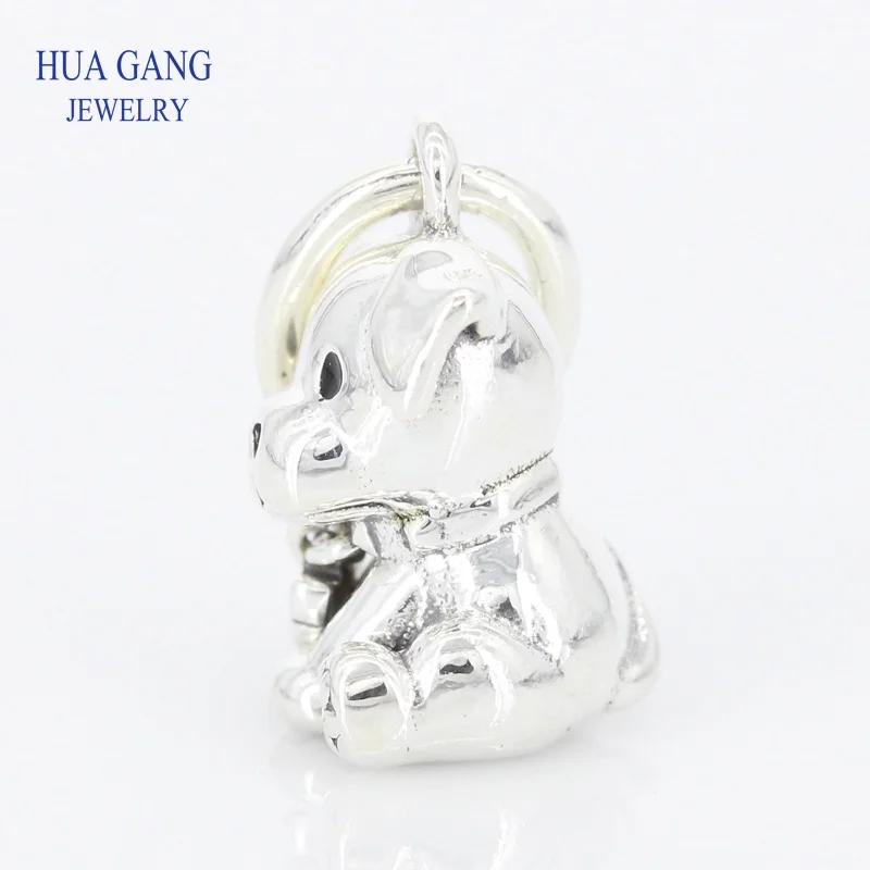 Подвеска из 100% стерлингового серебра 925 пробы с подвеской в виде Лабрадора и