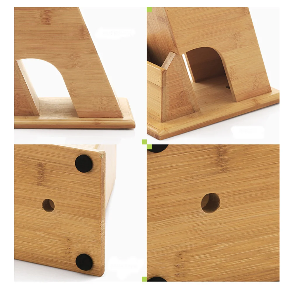 

Creative Wooden Oblique Racks Holder Kitchen Storage Rack Inserted Holder