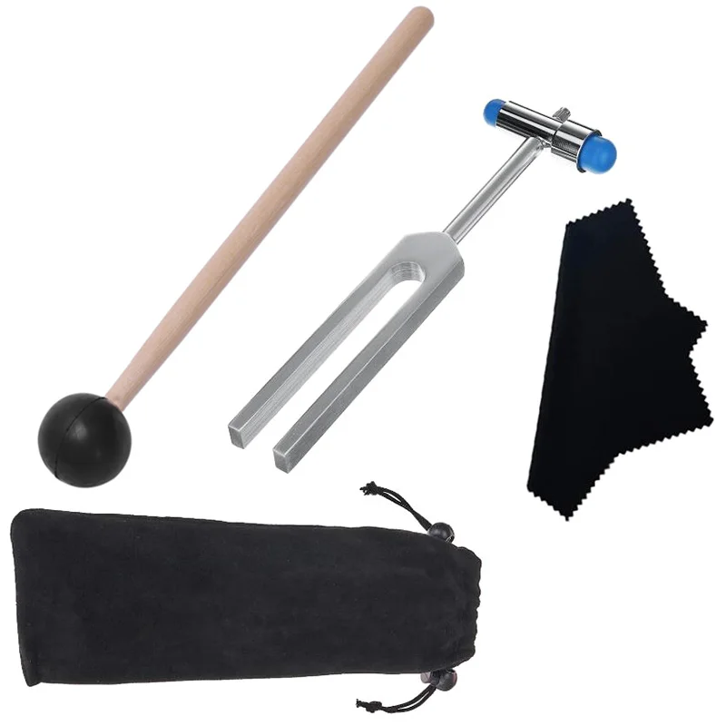 

Вилка из алюминиевого сплава 528 Гц, молоток чакры с молотком для заживления звука, уход за ушами, нейрологический инструмент