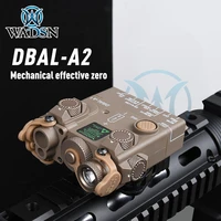 wadsn dbal a2 ir laser sight tactical peq 15 red green blue laser aiming strobe light hunting rifle weapon flashlight for 20mm