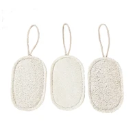 20pcs hot household merchandises natural loofah bath body shower sponge scrubber pad remove dead skin made