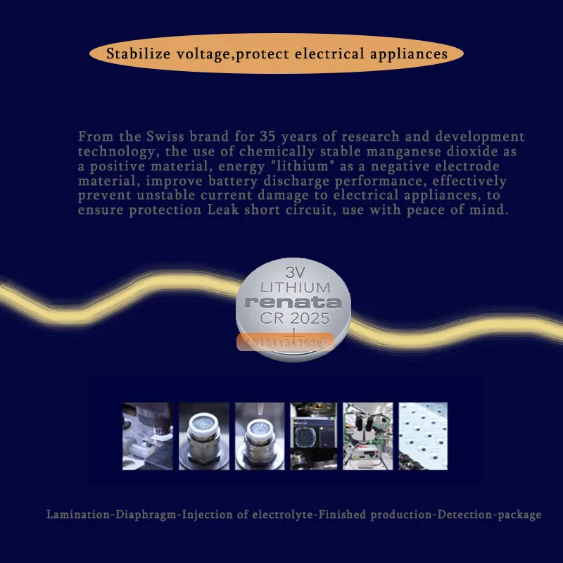 Бесплатная доставка! Оригинальные Высокопроизводительные батарейки RENATA 5 шт./лот