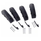 Универсальный автомобильный спойлер для заднего бампера, 4 шт., диффузор, автомобильный Стайлинг для Volkswagen POLO, Tiguan, Passat, Golf, EOS, Scirocco, Bora, Lavida