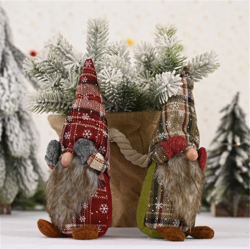

Navidad 2022 Christmas Decoration Faceless Forest Old Man Doll Home Decoration Ornaments New Year Faceless Doll Christmas Gift