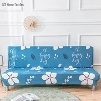 modern geometric print folding sofa bed cover without armrest universal stretch couch cover furniture slipcover sofa protector