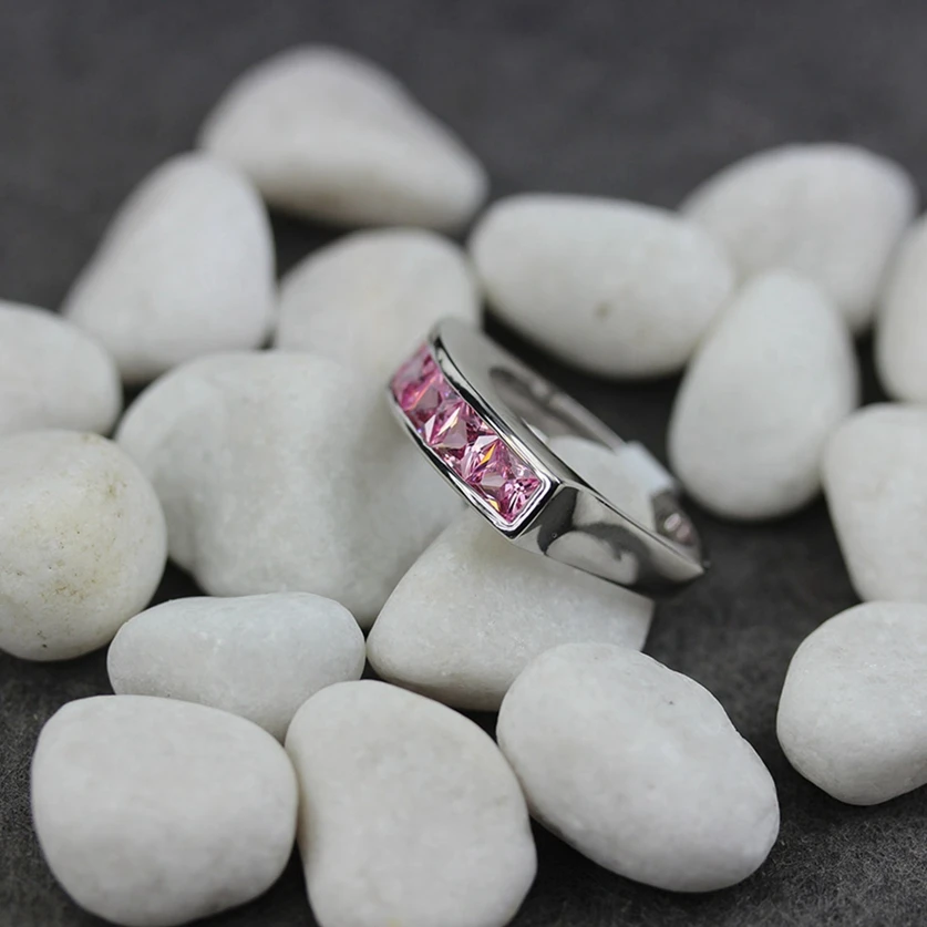 Обручальные кольца flenz Esme рок для женщин аксессуары одежды розовый кубический