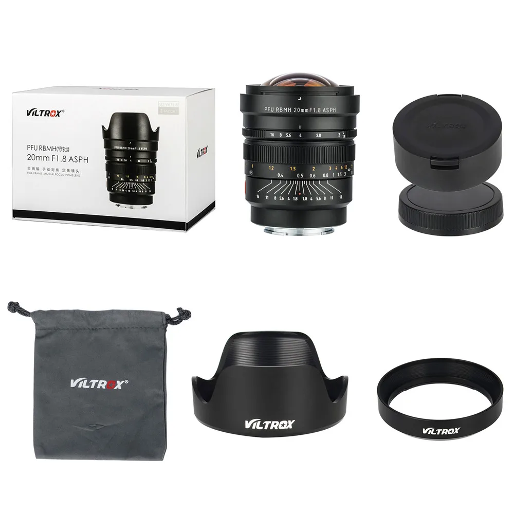 20 мм F1.8 широкоугольный объектив с ручным фокусом для nikon z6 z7 sony e mount A9 A7r4 a7r2 A7R a7s full