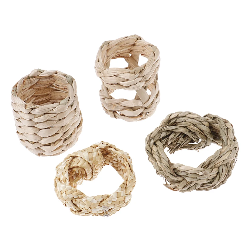 

Natural Material Straw Corn Husk Napkin Ring Water Grass Napkin Buckle