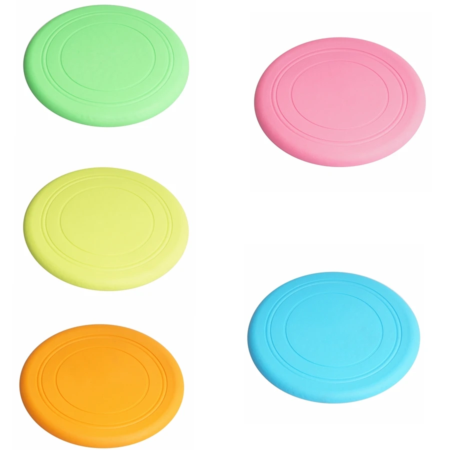 

1PC Puppies Training Flying Discs Toys Silicone Flying Saucer Funny Game Interactive Resistant Chewing Dog Cat Toy Accessories