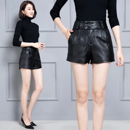 

Женские шорты из натуральной овечьей кожи KS64, новинка 2020