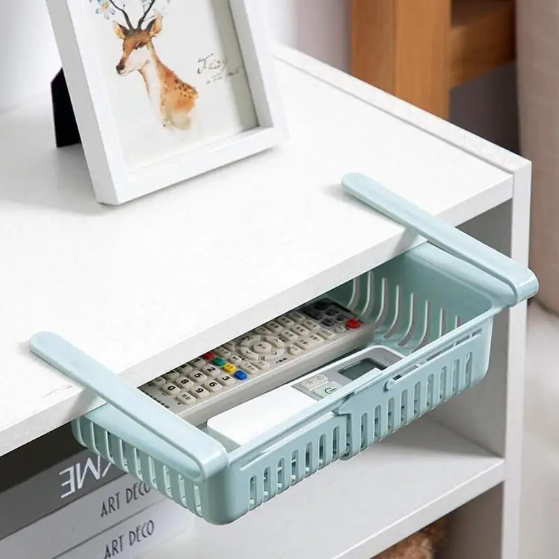 

Adjustable Stretchable Fridge Organizer Drawer Basket Refrigerator Pull-out Drawers Fresh Spacer Layer Storage Rack Tool
